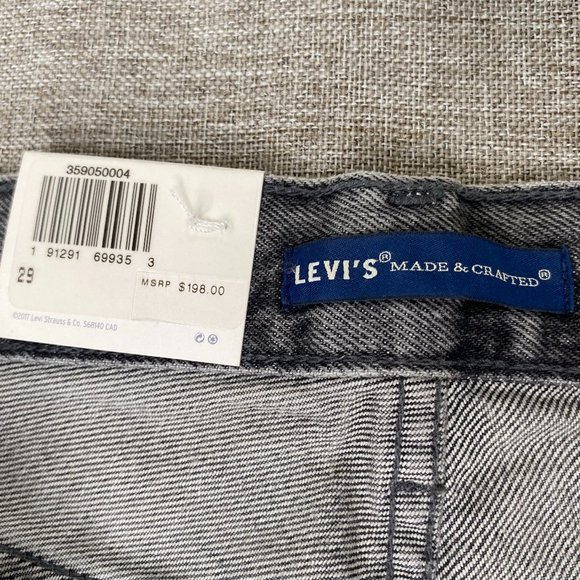 Levi's Made Crafted Twig High Rise Slim Denim Jeans Women's 29 Gray NWT - Picture 5 of 16